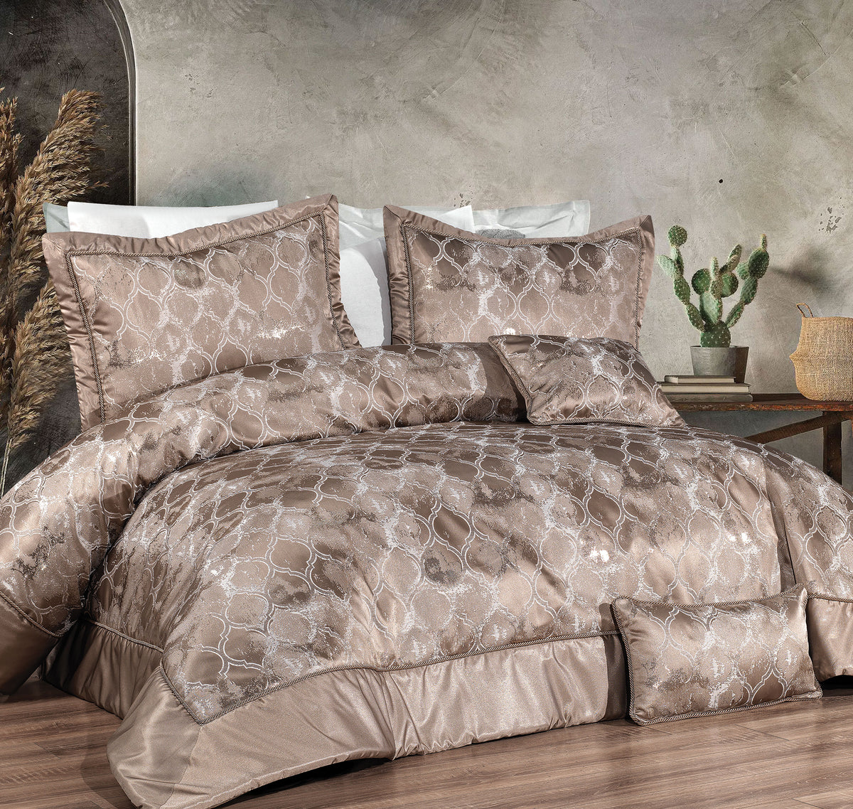 Aymes Wedding Jacquard Comforter Set 8 pcs Turkey