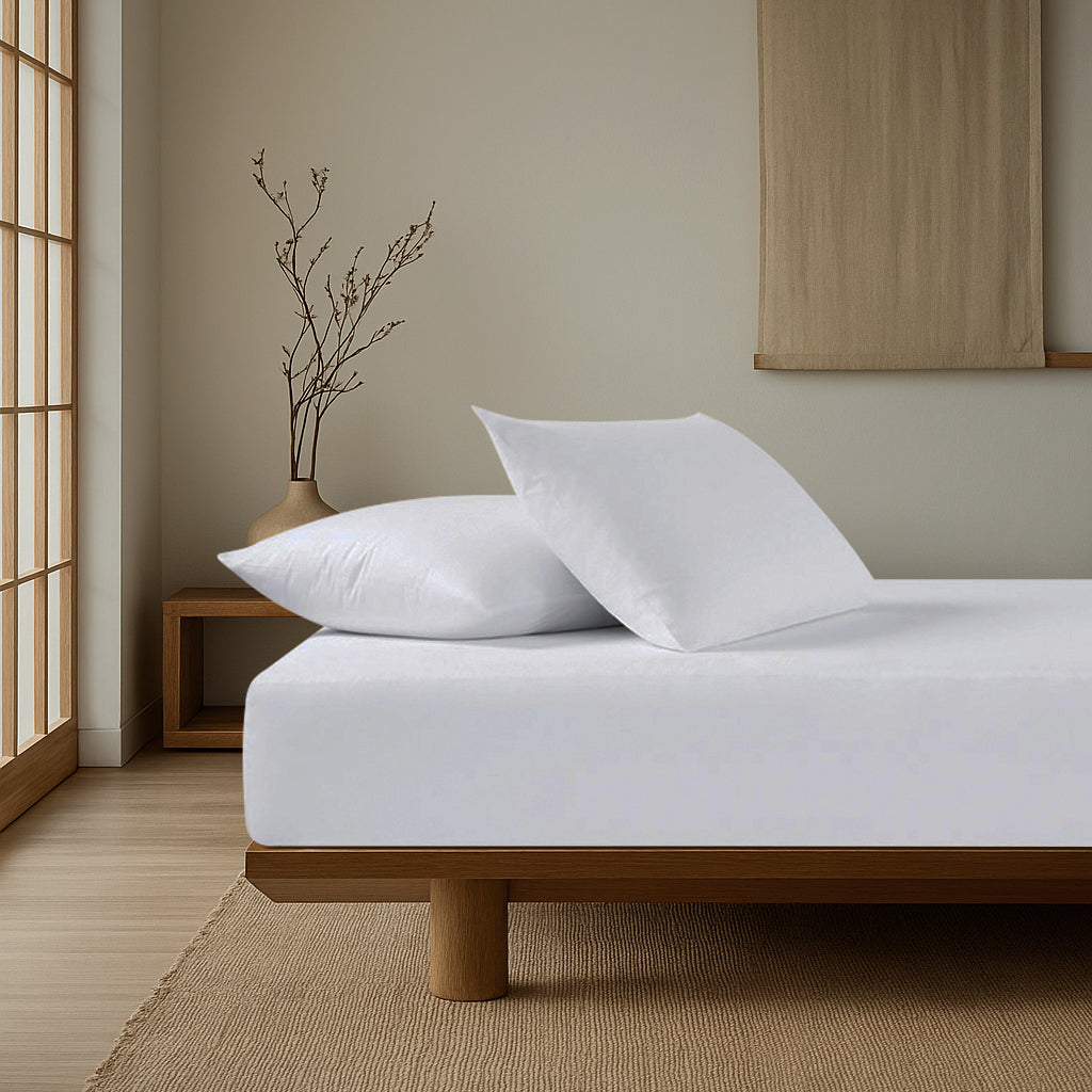 Elite Solid Fitted Sheet Set Cotton 100% 200 TC