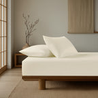 Elite Solid Fitted Sheet Set Cotton 100% 200 TC
