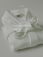 Siesta Waffle Bathrobe 4 pcs set