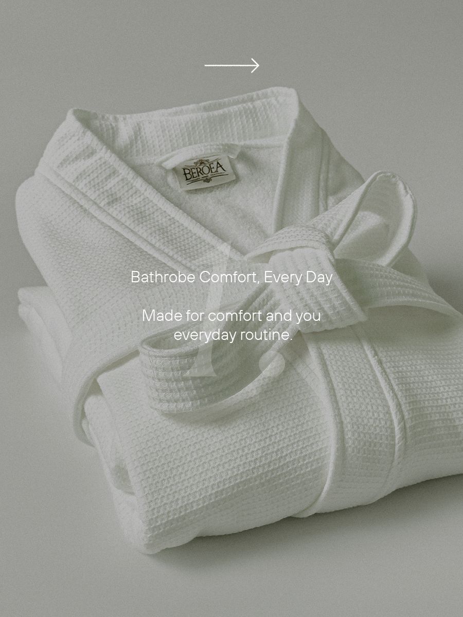 Siesta Waffle Bathrobe 4 pcs set