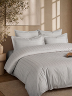 Damask Hotel Duvet Cover Set Super King Size