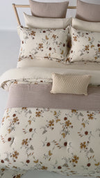 Lino 100% Linen Cotton Printed Comforter Set