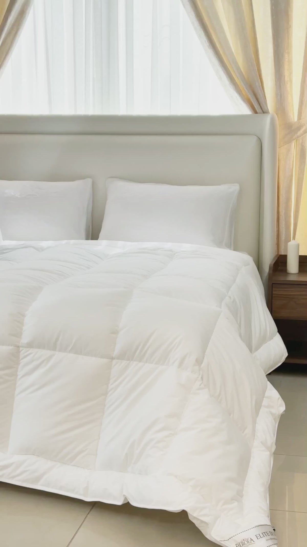 Elite luxury 100% cotton 350 GSM down alternative duvet